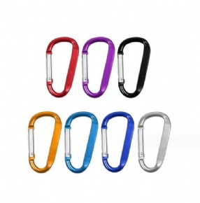 D-type Flat Aluminum Alloy Mountaineering Buckle, Mountaineering Buckle, Water Bottle Charging Treasure Hook