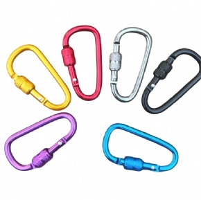 D-type Nut Lock, Nut Buckle, Aluminum Alloy Mountaineering Buckle, Kettle Charger Toy Hanger, Key Chain