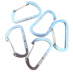 D type Aluminum Alloy Mountaineering Buckle Outdoor Portable Steel Wire Small Backpack Buckle