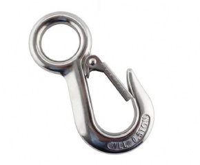 304/316 Stainless Steel Large Eye Cargo Hook, Lifting Hook, Heavy Cargo Hook