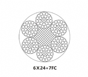 Steel Wire Rope 6X24+7FC